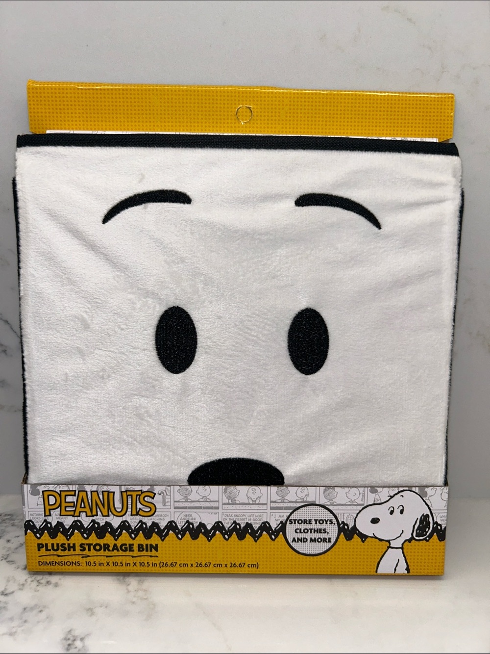 Peanuts Snoopy Foldable Plush Storage Bin with Ears